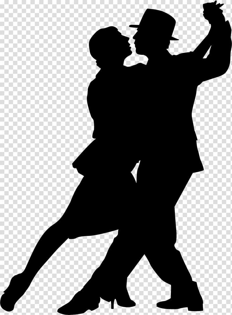 Ballroom dance Argentine tango Silhouette, Tango dance transparent background PNG clipart