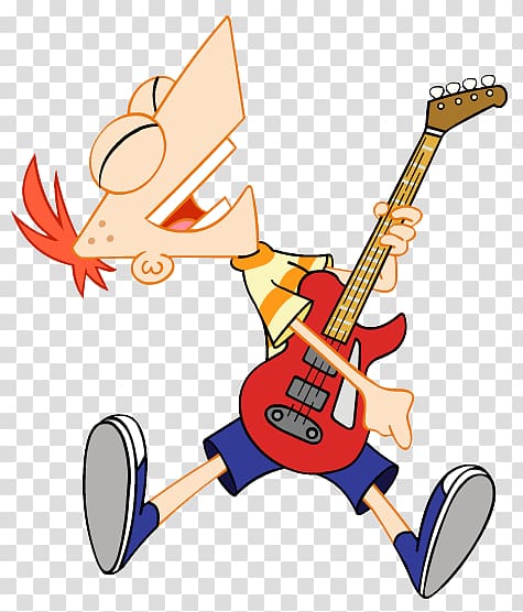 Guitar Phineas Flynn Ferb Fletcher Candace Flynn Perry the Platypus, guitar transparent background PNG clipart