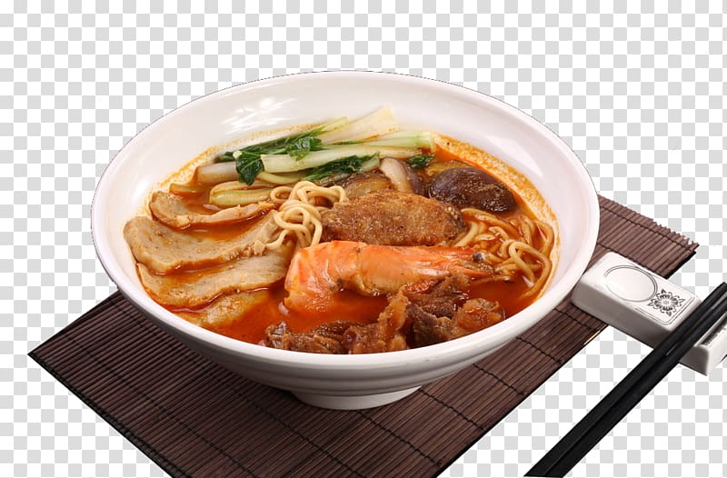 Kimchi-jjigae Ramen Laksa Okinawa soba Bxfan bxf2 Huu1ebf, Lobster meat udon material transparent background PNG clipart