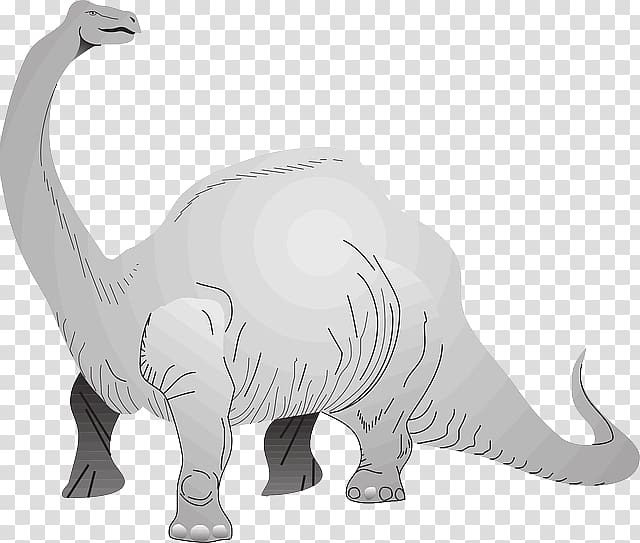 Brachiosaurus Stegosaurus Tyrannosaurus Apatosaurus Brontosaurus, long neck animals transparent background PNG clipart