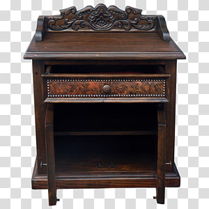 Bedside Tables Chiffonier Antique, antique carved exquisite transparent background PNG clipart thumbnail