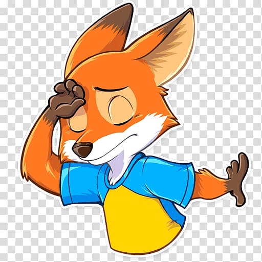 Telegram Sticker Ferdinand Fox Dog , Fox What Does The Fox Say transparent background PNG clipart