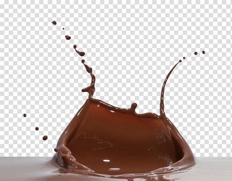 splash of brown liqujid, Milkshake Hot chocolate Chocolate cake Cream, hot chocolate transparent background PNG clipart