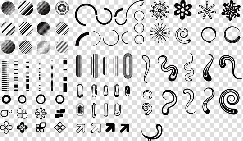 Computer graphics, Variety of Arrow line silhouette transparent background PNG clipart