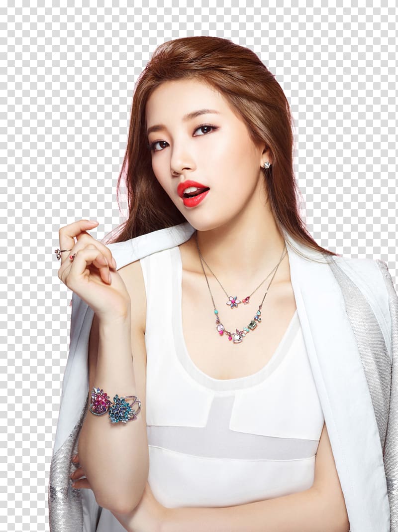women's white scoop-neck sleeveless top, Bae Suzy South Korea Uncontrollably Fond Miss A Actor, korean transparent background PNG clipart