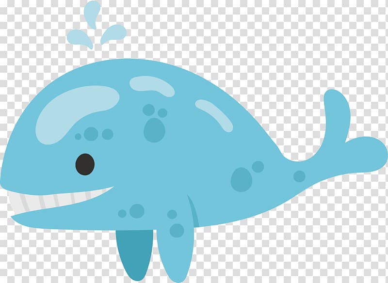 Sky blue whale transparent background PNG clipart