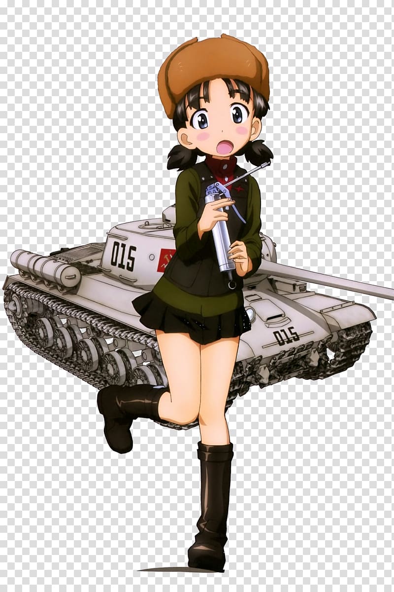Miho Nishizumi World of Tanks T-34 Anime, stalin transparent background PNG clipart