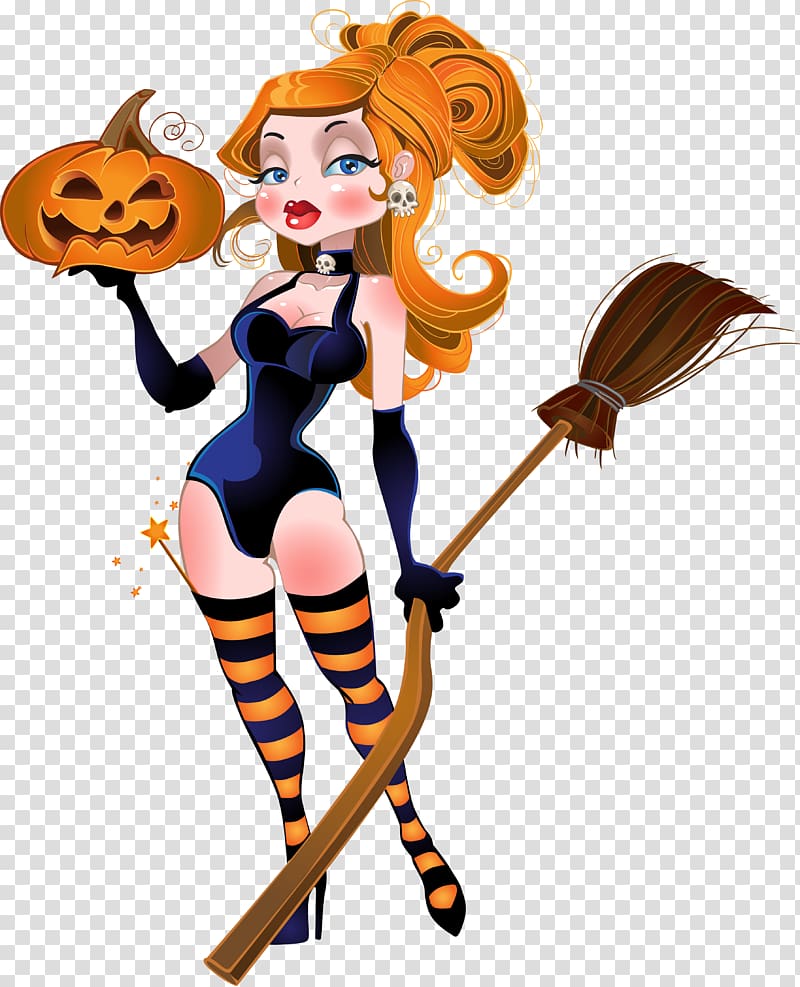 Witchcraft Halloween , witch transparent background PNG clipart