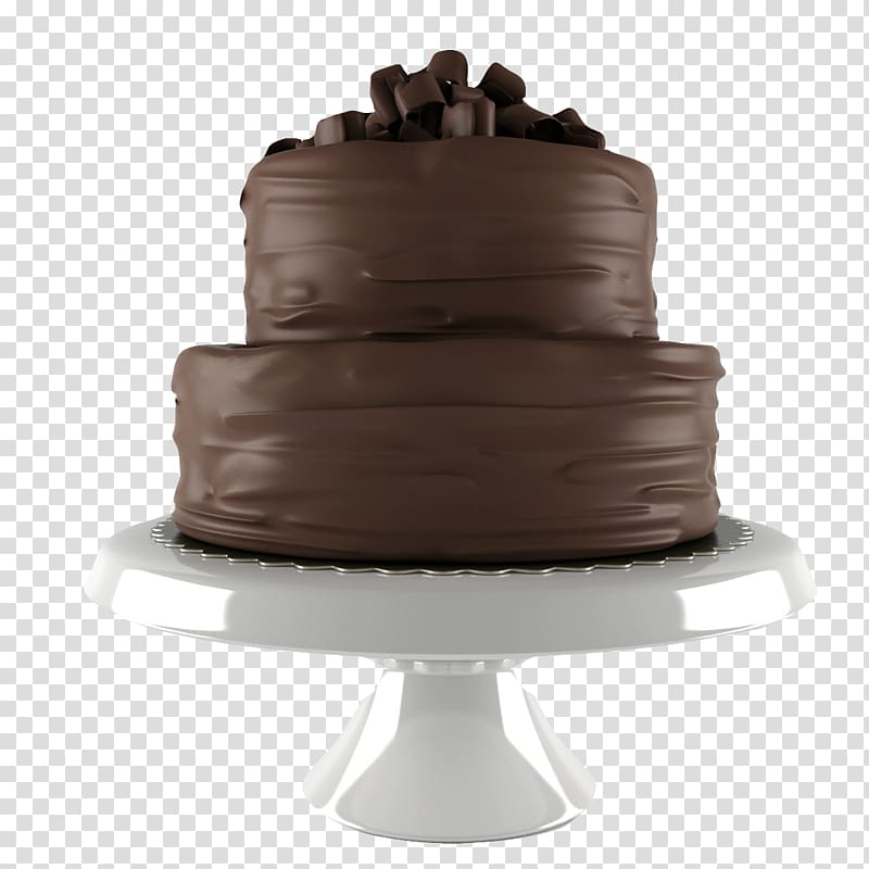 Chocolate cake Wedding cake Sachertorte, White cake holder transparent background PNG clipart