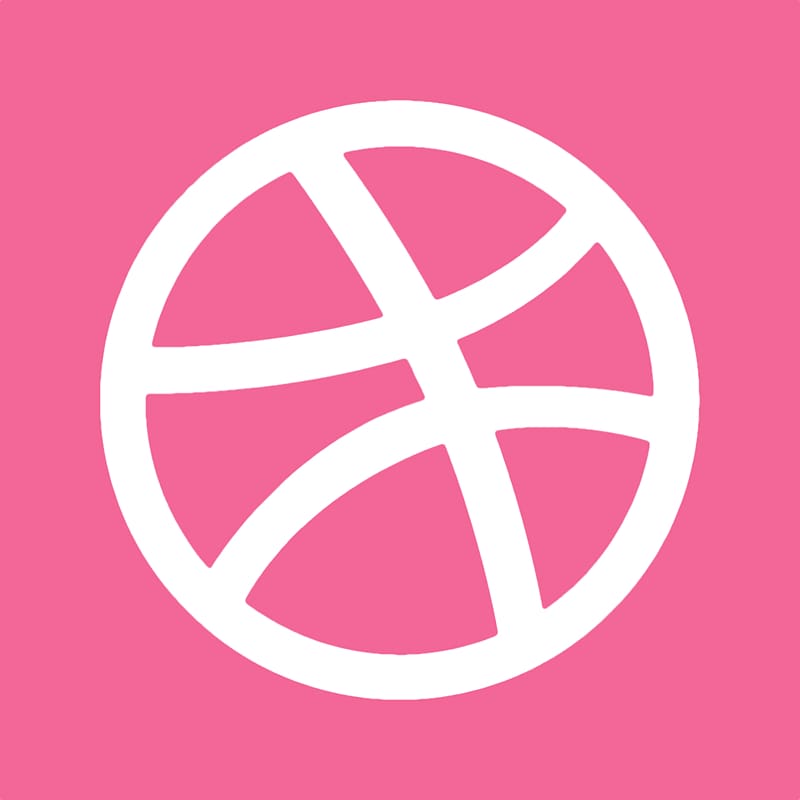 pink and white basketball illustration, pink text symbol brand, Dribbble transparent background PNG clipart