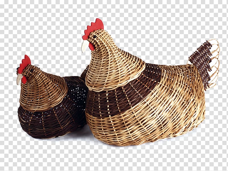 Chicken Basket weaving Handicraft Rooster, chicken transparent background PNG clipart