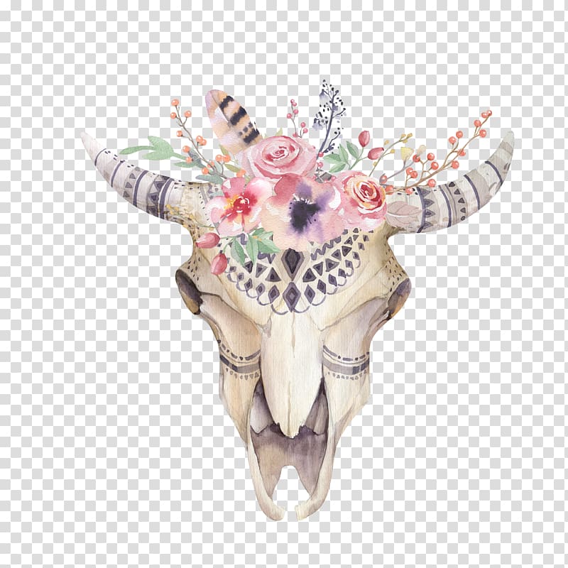 hand-painted sheep's head transparent background PNG clipart