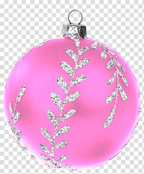Christmas ornament Christmas decoration Magenta Pink M, ornaments transparent background PNG clipart