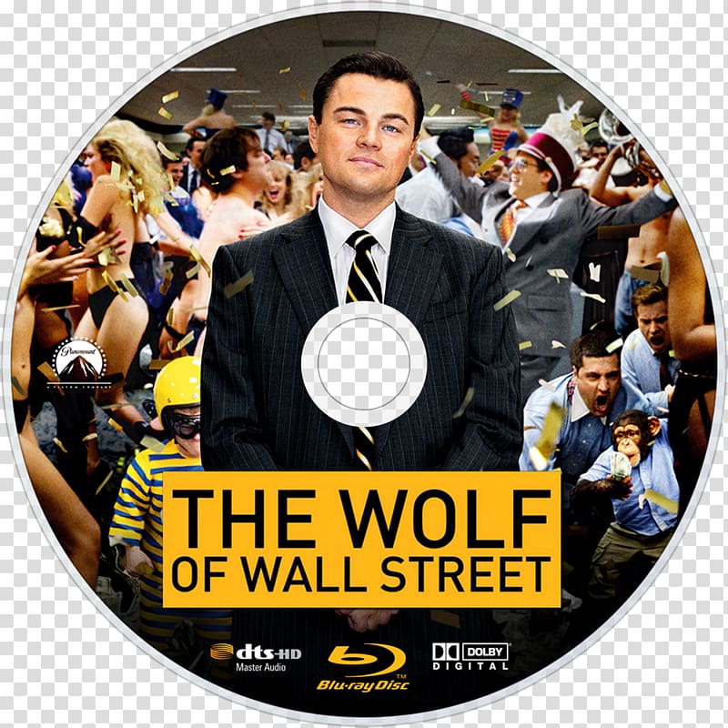 Leonardo DiCaprio The Wolf of Wall Street Blu-ray disc DVD Film, Wall Street transparent background PNG clipart