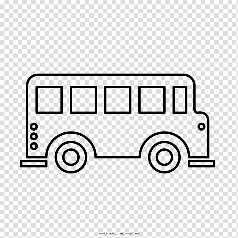 Bus Coloring book Drawing Line art, bus transparent background PNG clipart