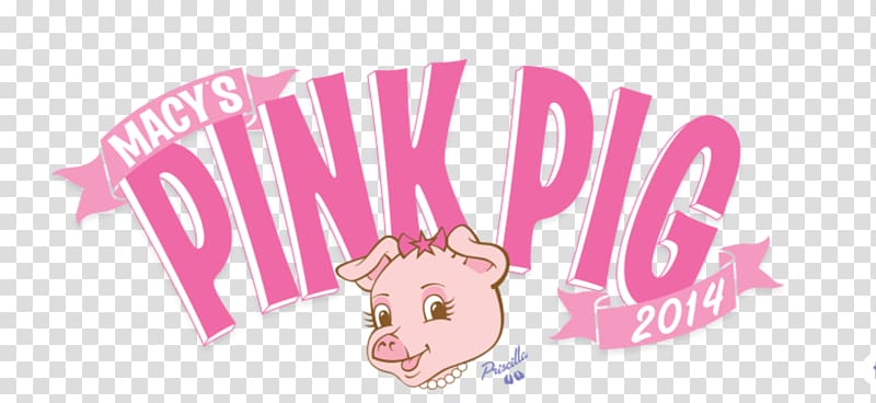 Lenox Square Pink Pig Macy\'s , pink pig transparent background PNG clipart
