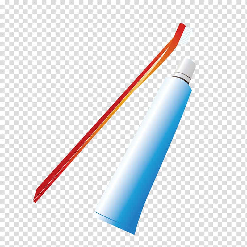 Toothbrush Toothpaste, Hand-painted toothpaste, toothbrush transparent background PNG clipart