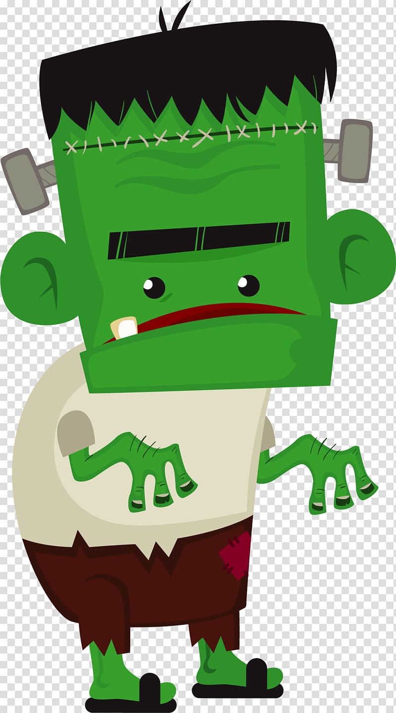 Green Monster , painted green monster transparent background PNG clipart