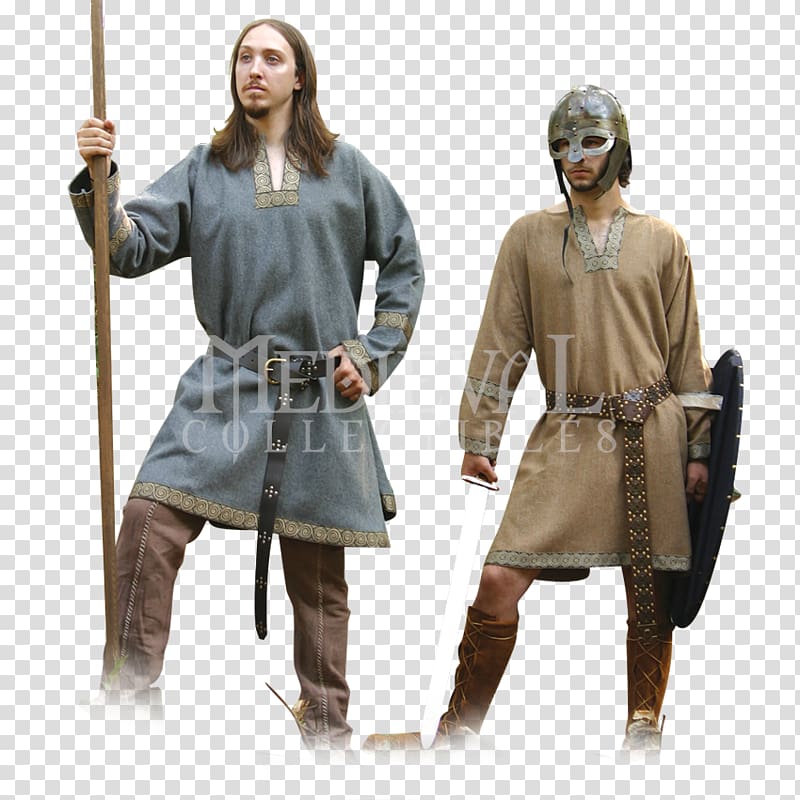 Middle Ages Viking Age Clothing Tunic, fabric patterns transparent background PNG clipart