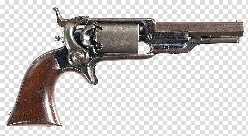 Colt Model 1855 Sidehammer Pocket Revolver Trigger Gun barrel Firearm, weapon transparent background PNG clipart