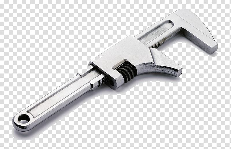 Pipe wrench Tool , The amount of silver side tools transparent background PNG clipart