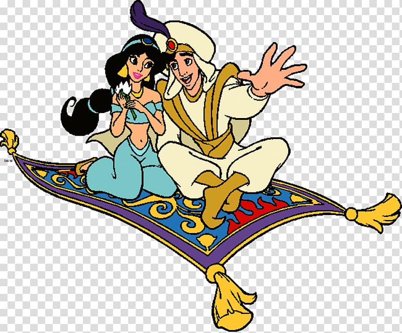 The Magic Carpets of Aladdin Princess Jasmine Genie Abu The Sultan, princess jasmine transparent background PNG clipart