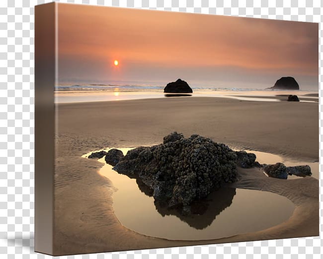 Canvas print Printing Oregon Sunset, hazy transparent background PNG clipart