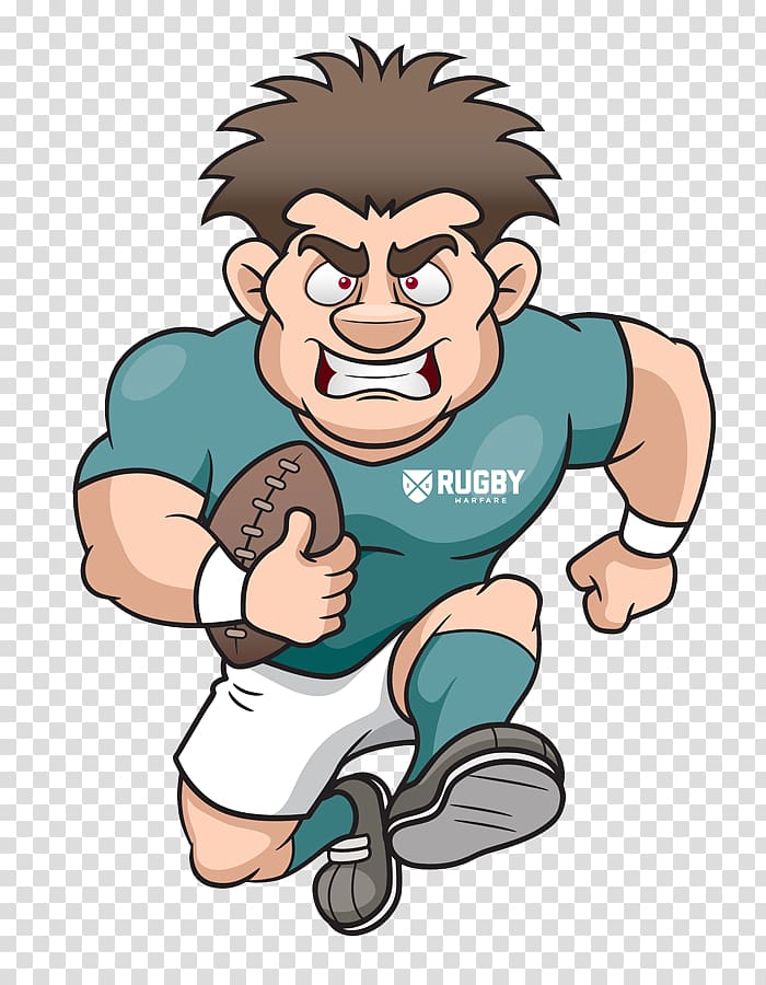 Rugby , cartoon players transparent background PNG clipart