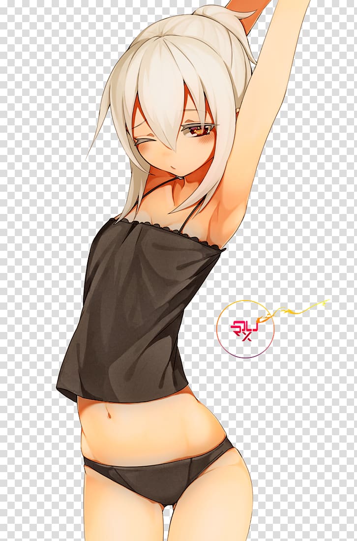 Anime Female Manga, NAKED transparent background PNG clipart