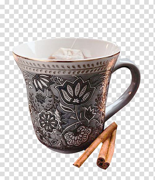 Coffee cup Hong Kong-style milk tea Mug, Retro mug drinks transparent background PNG clipart