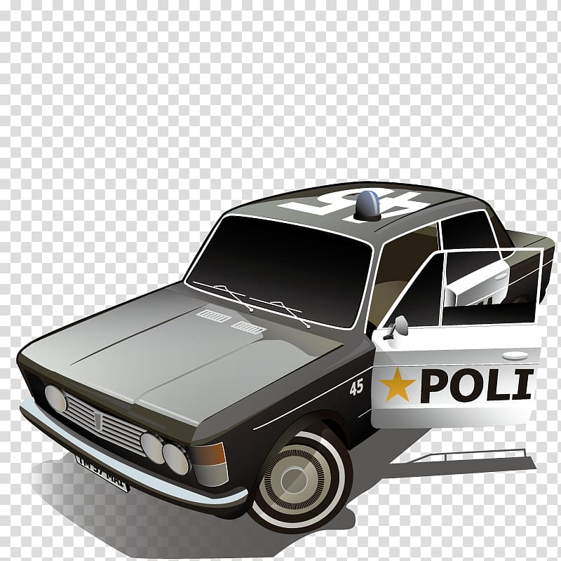 Car Fiat 500 , police car transparent background PNG clipart