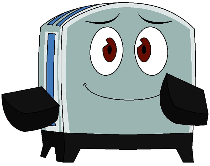 Plugsy Toaster Lampy Cartoon , Toaster transparent background PNG clipart
