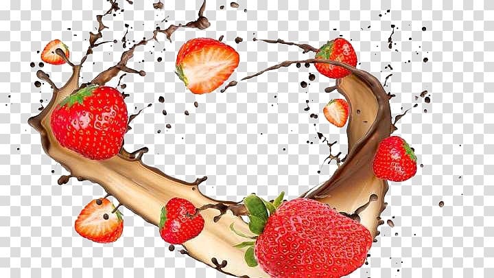 Juice Chocolate milk Fruit Water, Strawberry Milk transparent background PNG clipart