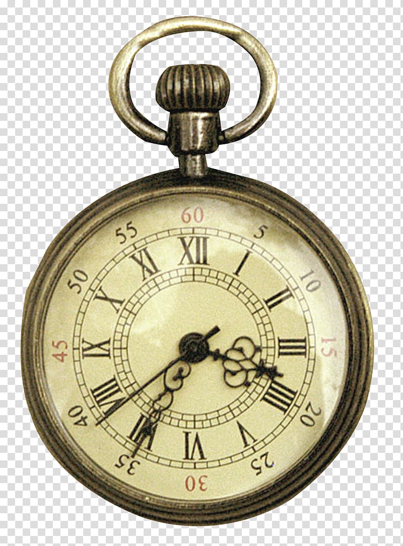 round brass pocket watch, Pocket watch Clock Elgin National Watch Company, Retro Clock transparent background PNG clipart