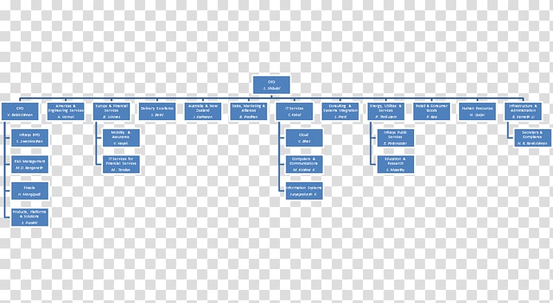 Organizational chart Diagram Infosys Organizational structure, chart ...