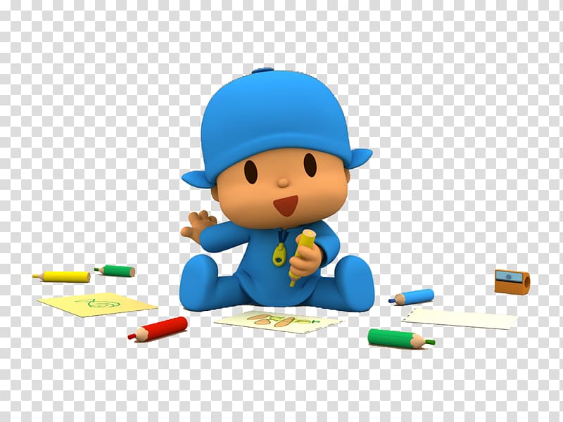 boy sitting on floor while holding crayon , Desktop Cartoon Infant Mobile Phones , pocoyo transparent background PNG clipart