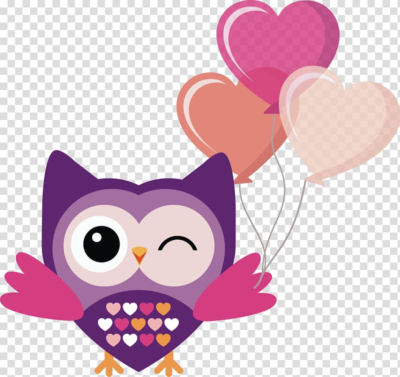 owl and balloons , Little Owl Bird Drawing Euclidean , Balloon Owl transparent background PNG clipart