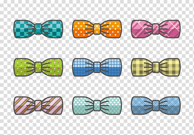 Bow tie Euclidean Shoelace knot, Different styles of tie transparent background PNG clipart
