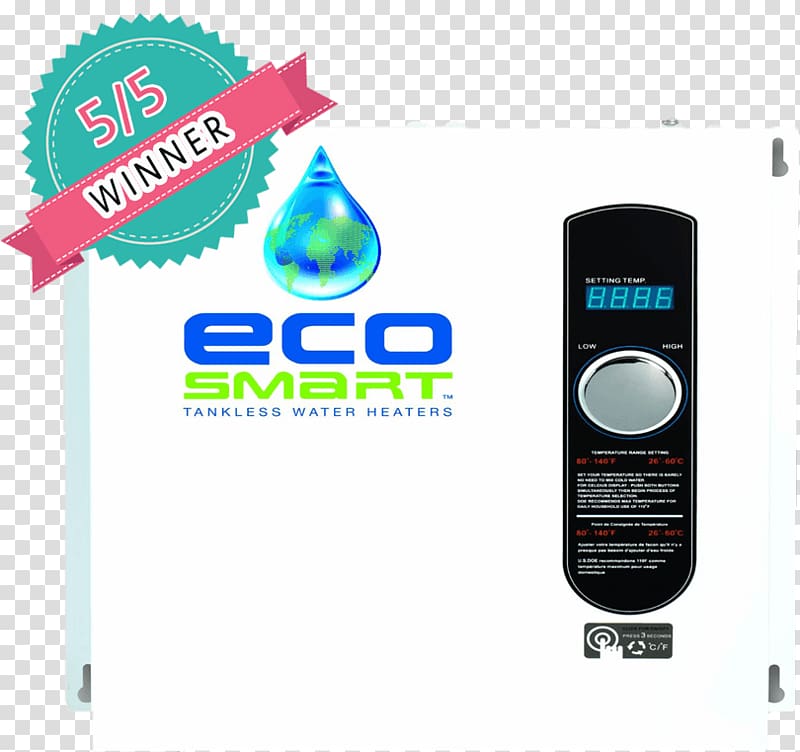 Tankless water heating EcoSmart Eco 27 EcoSmart Eco-36 EcoSmart ECO 11, Tankless Water Heating transparent background PNG clipart