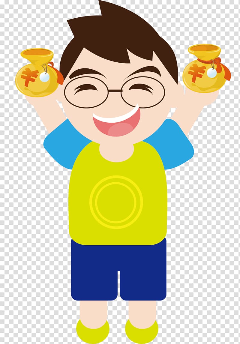 Qinzhou Drawing Taobao, Take each child boy transparent background PNG clipart