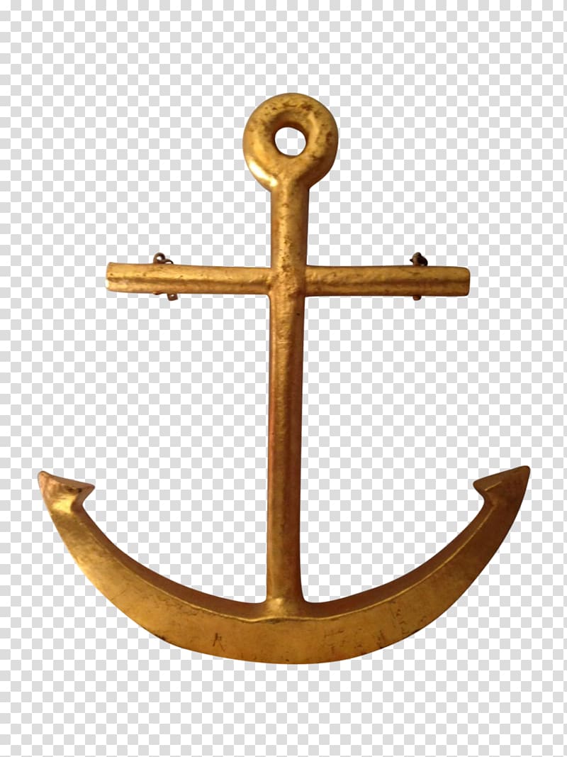 Anchor Gold Seamanship Metal Art, anchor transparent background PNG clipart