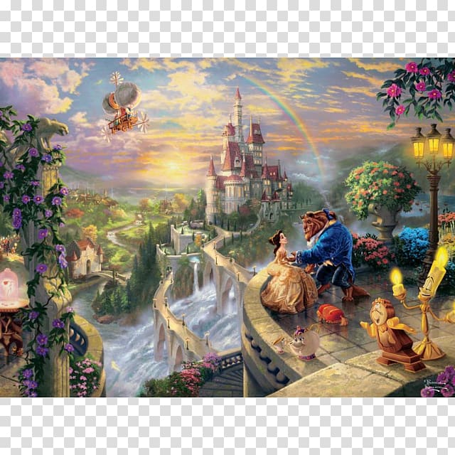 Beast Belle The Disney Dreams Collection: Coloring Book Jigsaw Puzzles Painting, painting transparent background PNG clipart