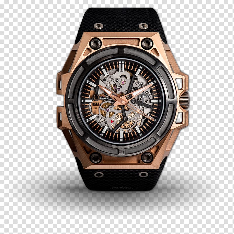Watch Linde Werdelin Gold CLUSE La Roche Diamond-like carbon, watch transparent background PNG clipart