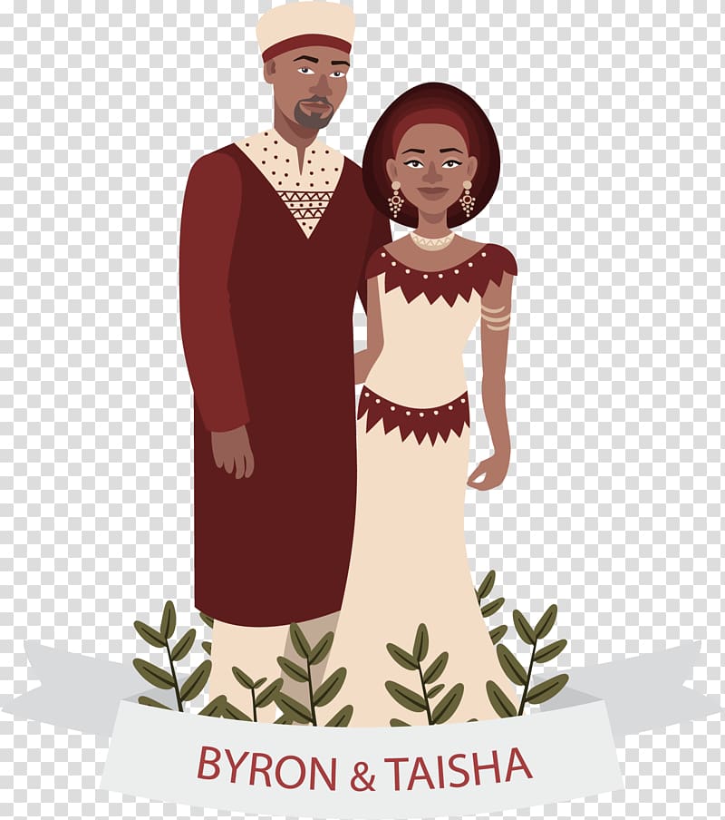 Africa Euclidean couple, African couple transparent background PNG clipart