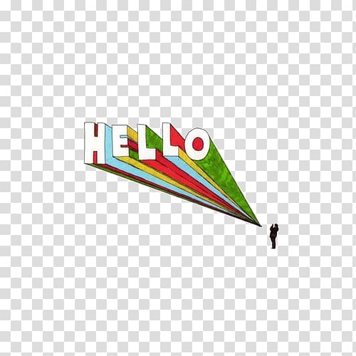 Qzone Baidu Tieba Tencent QQ, Creative cartoon hello in English transparent background PNG clipart