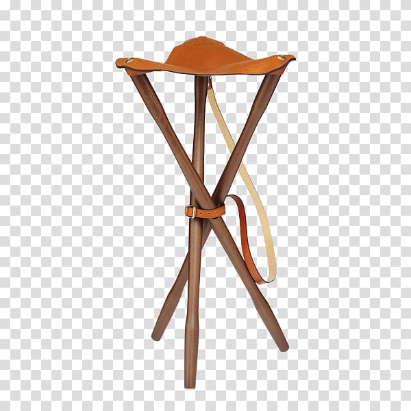 Hunting Chair Tripod Shooting sticks Leather, oak transparent background PNG clipart