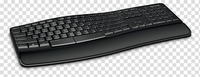 Computer keyboard Computer mouse Microsoft Natural keyboard Ergonomic keyboard, gates transparent background PNG clipart