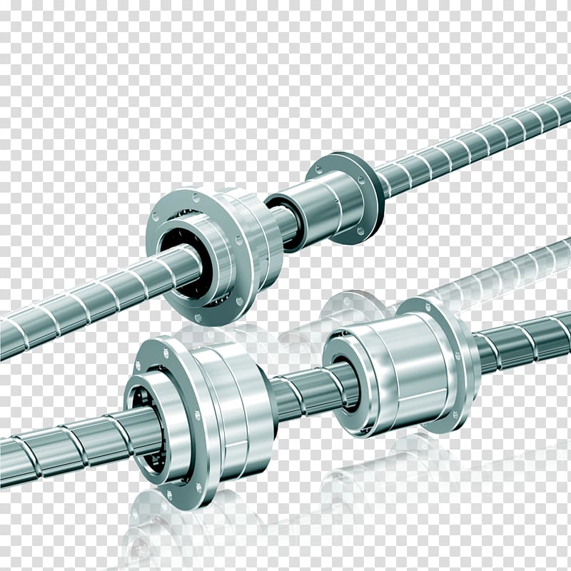 Ball screw Nut Bearing Shaft, screw transparent background PNG clipart