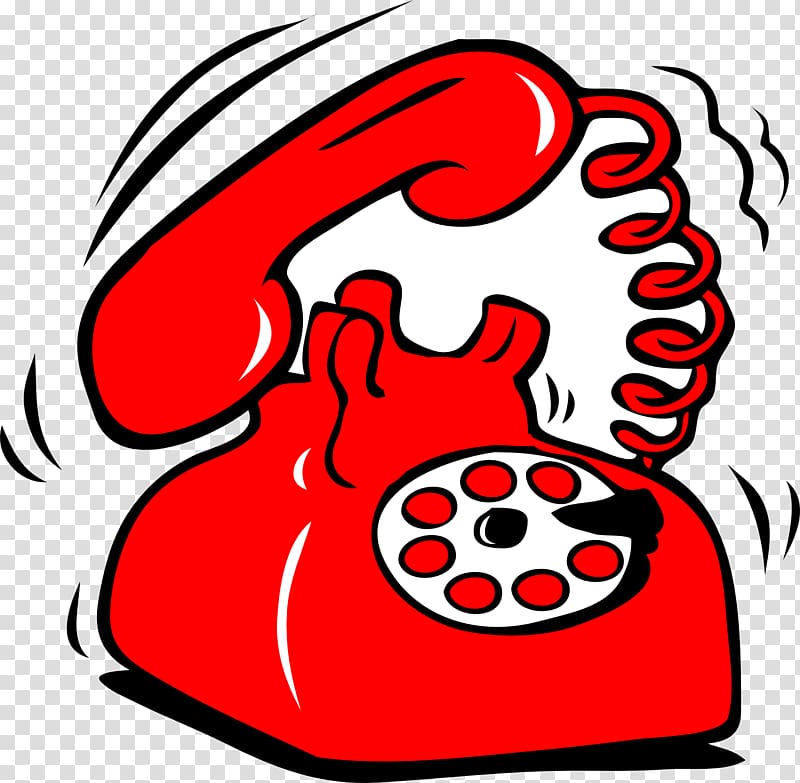 red telephone art, Telephone call Cartoon , Cartoon red phone transparent background PNG clipart