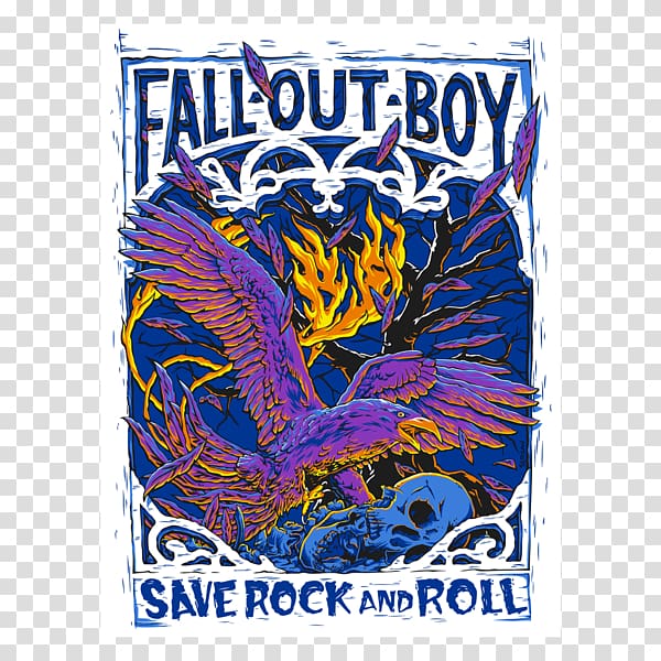 Fall Out Boy T-shirt Art Musical ensemble, T-shirt transparent background PNG clipart